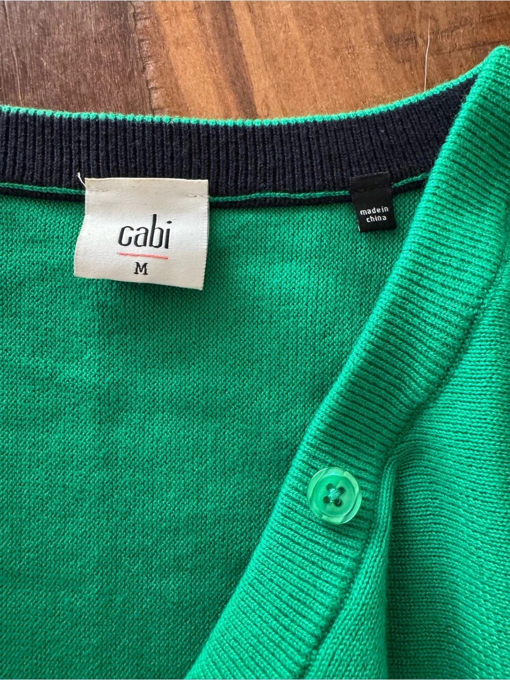 CAbi Jelly Bean Green Piccolo Shrug - M - Picture 8 of 12